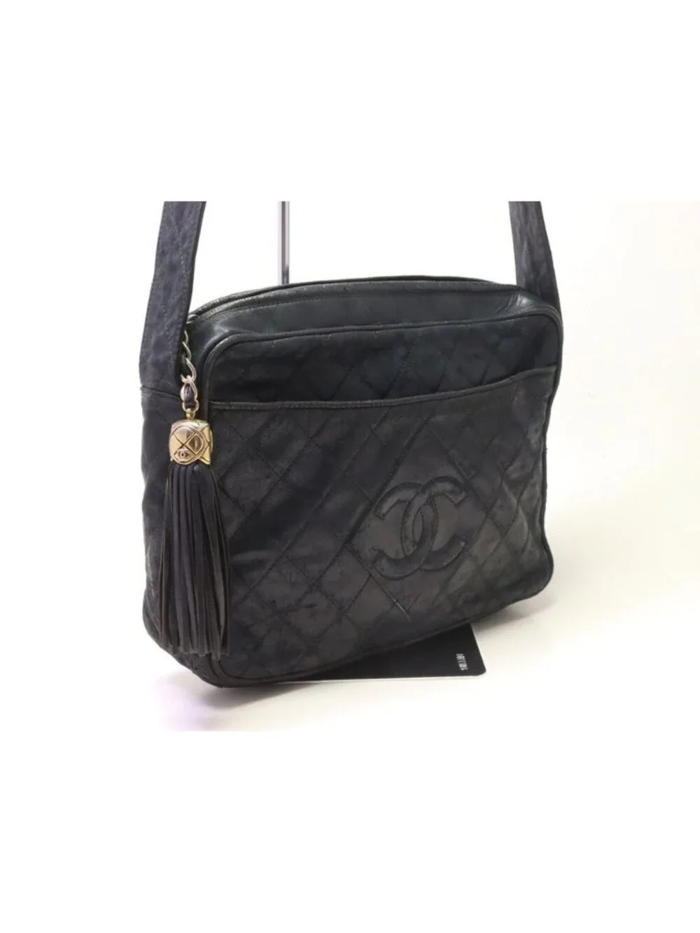 Chanel Quilted Lambskin Fringe Shoulder Bag